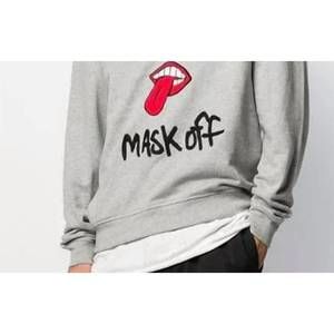 NEW HACULLA. men's mask off crewneck sweatshirt in heather grey